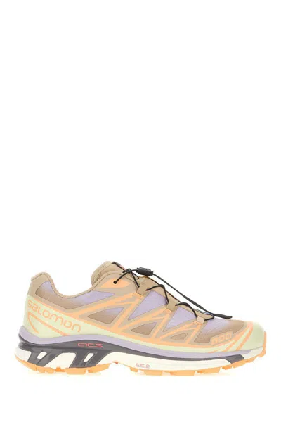 Salomon Xt-6 Skyline Trail Running Shoe In White Pepper/peach Quartz/orchid Petal