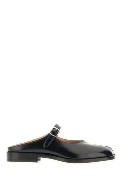 Maison Margiela Tabi Mary Jane Mule In Black