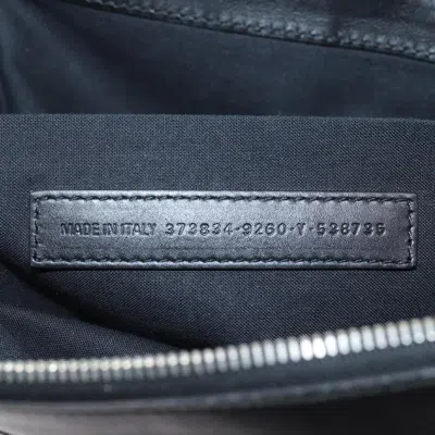 Pre-owned Balenciaga Navy Pouch Beige Canvas Clutch Bag ()