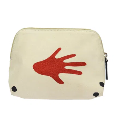 Pre-owned Bulgari White Canvas Clutch Bag ()
