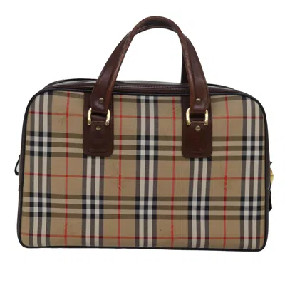 Pre-owned Burberry Beige Canvas Travel Bag ()