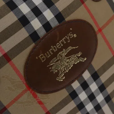 Pre-owned Burberry Beige Canvas Travel Bag ()