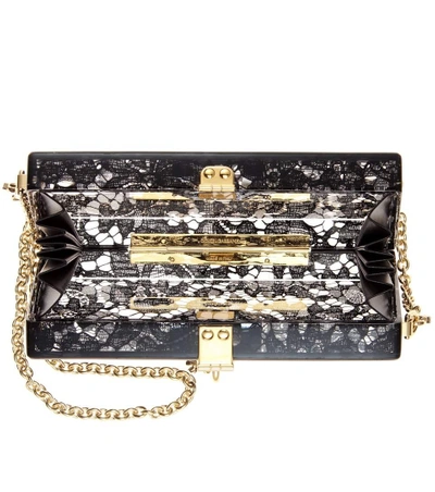 Shop Dolce & Gabbana Dolce Box Embellished Box Clutch In Llack