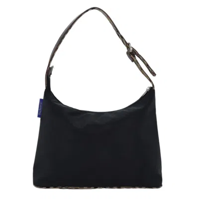 Pre-owned Burberry Blue Label Black Canvas Shoulder Bag ()