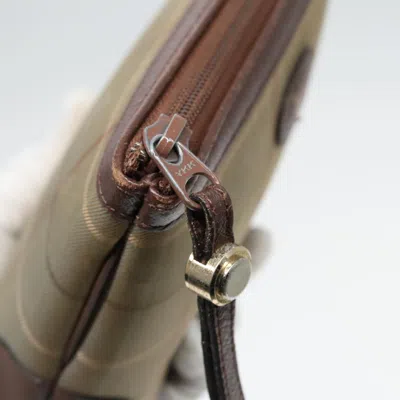 Pre-owned Burberry Nova Check Brown Canvas Clutch Bag ()