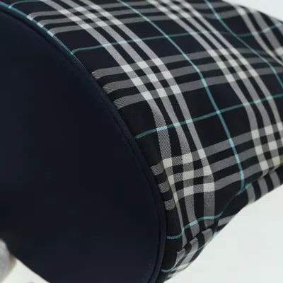 Pre-owned Burberry Nova Check Navy Cloth Shoulder Bag ()
