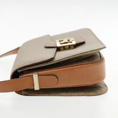 Pre-owned Celine Céline Horse Carriage Beige Canvas Shoulder Bag ()
