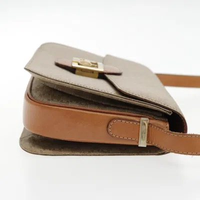 Pre-owned Celine Céline Horse Carriage Beige Canvas Shoulder Bag ()