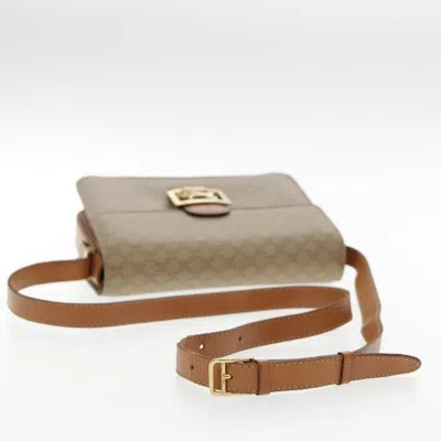 Pre-owned Celine Céline Horse Carriage Beige Canvas Shoulder Bag ()