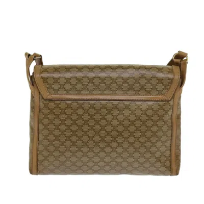 Pre-owned Celine Céline Macadam Beige Canvas Shoulder Bag ()