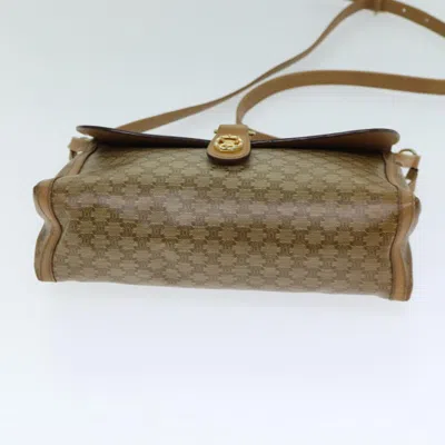 Pre-owned Celine Céline Macadam Beige Canvas Shoulder Bag ()