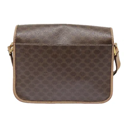 Pre-owned Celine Céline Macadam Brown Canvas Shoulder Bag ()