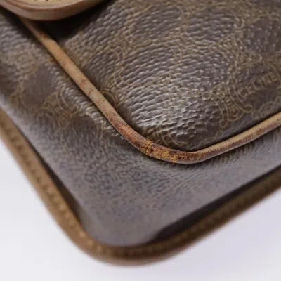 Pre-owned Celine Céline Macadam Brown Canvas Shoulder Bag ()