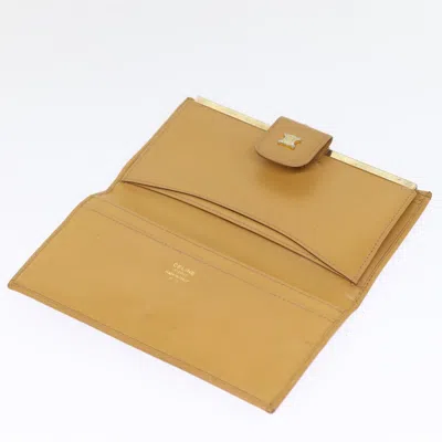 Pre-owned Celine Céline Macadam Brown Canvas Wallet  ()