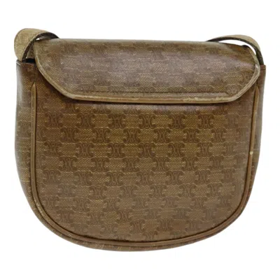 Pre-owned Celine Céline Triomphe Beige Canvas Shoulder Bag ()