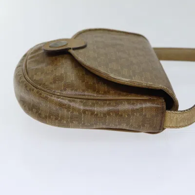 Pre-owned Celine Céline Triomphe Beige Canvas Shoulder Bag ()