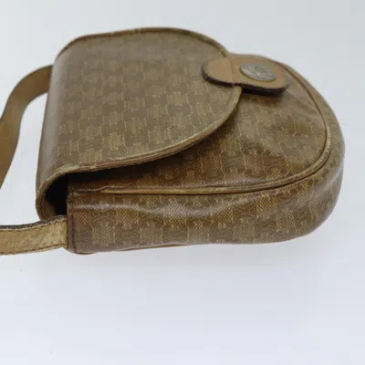 Pre-owned Celine Céline Triomphe Beige Canvas Shoulder Bag ()