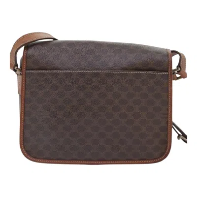 Pre-owned Celine Céline Triomphe Vintage Brown Canvas Shoulder Bag ()