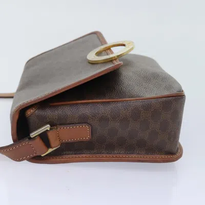 Pre-owned Celine Céline Triomphe Vintage Brown Canvas Shoulder Bag ()