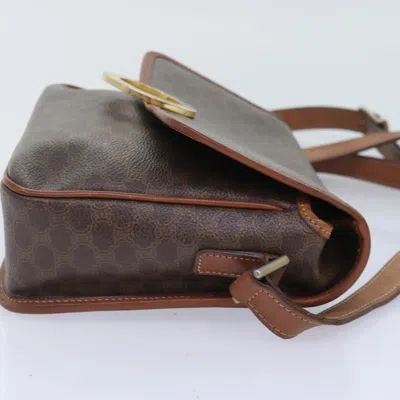 Pre-owned Celine Céline Triomphe Vintage Brown Canvas Shoulder Bag ()
