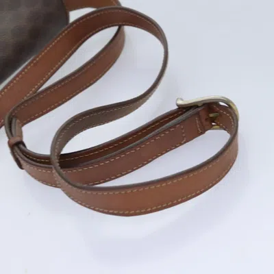 Pre-owned Celine Céline Triomphe Vintage Brown Canvas Shoulder Bag ()