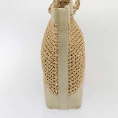 Pre-owned Chanel Triple Coco Beige Suede Tote Bag ()