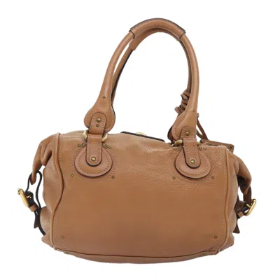 Pre-owned Chloé Paddington Brown Leather Shoulder Bag ()