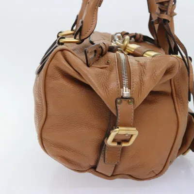Pre-owned Chloé Paddington Brown Leather Shoulder Bag ()