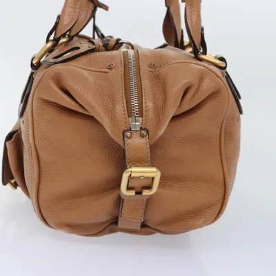 Pre-owned Chloé Paddington Brown Leather Shoulder Bag ()