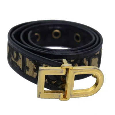 Pre-owned Dior Navy Canvas Belt  ()