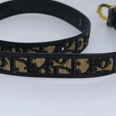 Pre-owned Dior Navy Canvas Belt  ()