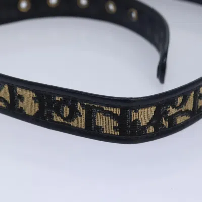 Pre-owned Dior Navy Canvas Belt  ()