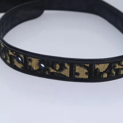 Pre-owned Dior Navy Canvas Belt  ()