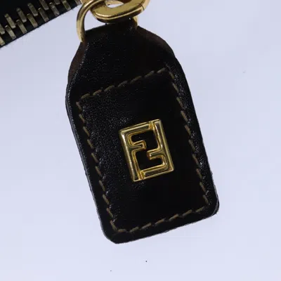 Pre-owned Fendi Zucca Brown Canvas Clutch Bag ()