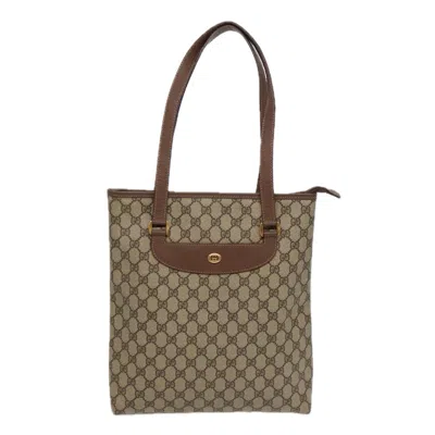 Pre-owned Gucci Gg Canvas Brown Canvas Tote Bag ()