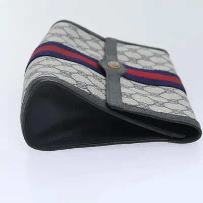 Pre-owned Gucci Navy Canvas Clutch Bag ()