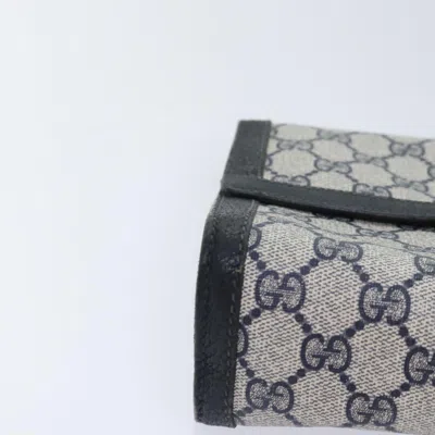 Pre-owned Gucci Navy Canvas Clutch Bag ()