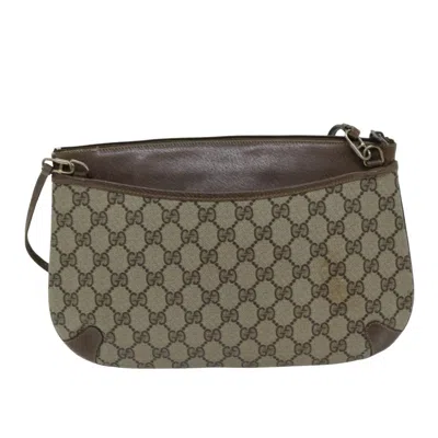 Pre-owned Gucci Ophidia Beige Canvas Shoulder Bag ()