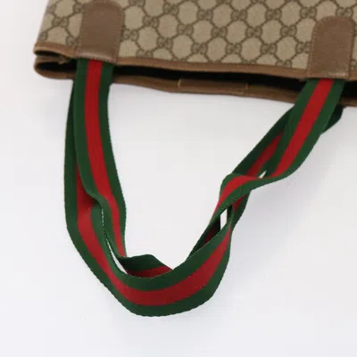 Pre-owned Gucci Sherry Beige Canvas Tote Bag ()