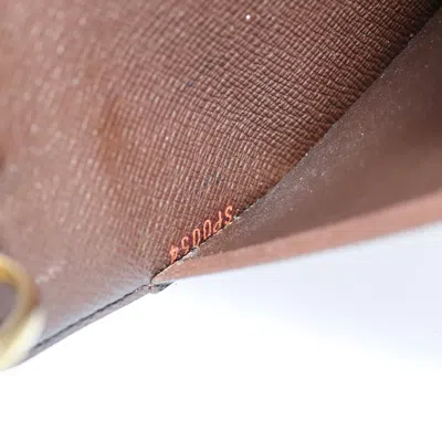 Pre-owned Louis Vuitton Agenda Cover Brown Canvas Wallet  ()