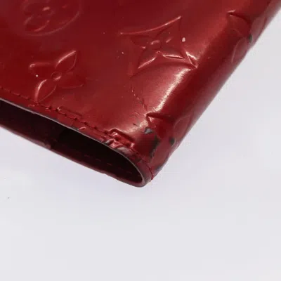 Pre-owned Louis Vuitton Agenda Pm Red Patent Leather Wallet  ()