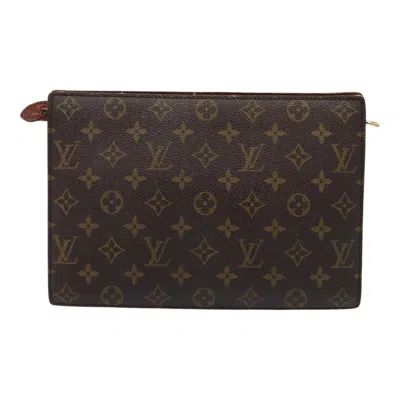 Pre-owned Louis Vuitton Enghien Brown Canvas Shoulder Bag ()