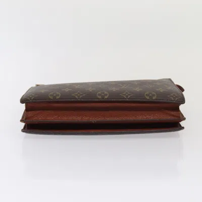 Pre-owned Louis Vuitton Enghien Brown Canvas Shoulder Bag ()