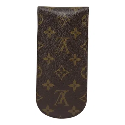 Pre-owned Louis Vuitton Etui À Lunettes Brown Canvas Wallet  ()