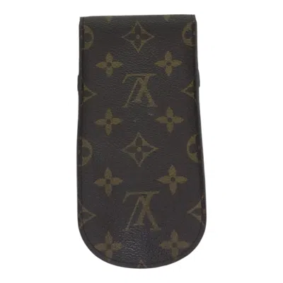 Pre-owned Louis Vuitton Etui À Lunettes Brown Canvas Wallet  ()