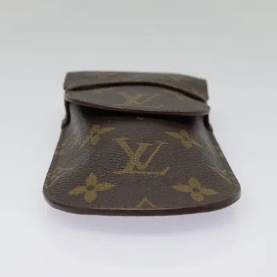 Pre-owned Louis Vuitton Etui À Lunettes Brown Canvas Wallet  ()