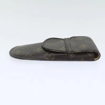 Pre-owned Louis Vuitton Etui À Lunettes Brown Canvas Wallet  ()