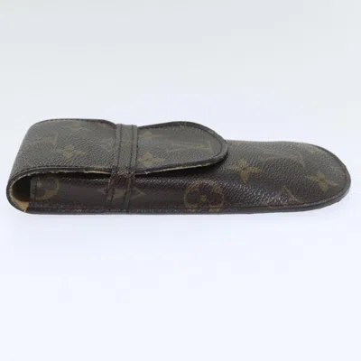 Pre-owned Louis Vuitton Etui À Lunettes Brown Canvas Wallet  ()