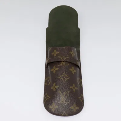 Pre-owned Louis Vuitton Etui À Lunettes Brown Canvas Wallet  ()