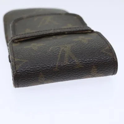 Pre-owned Louis Vuitton Etui À Lunettes Brown Canvas Wallet  ()